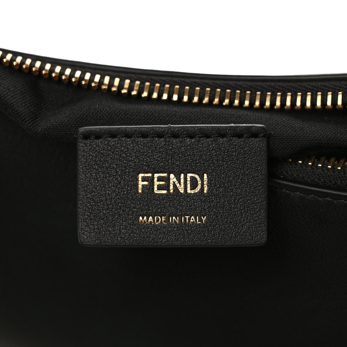 Vitello Grace Matte Small Fendigraphy Hobo Bag Black