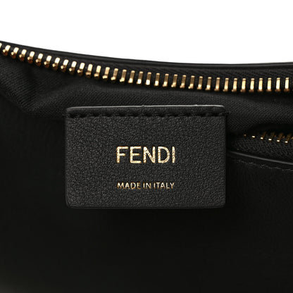 Fendi Vitello Grace Matte Small Fendigraphy Hobo Bag Black 6 of 9