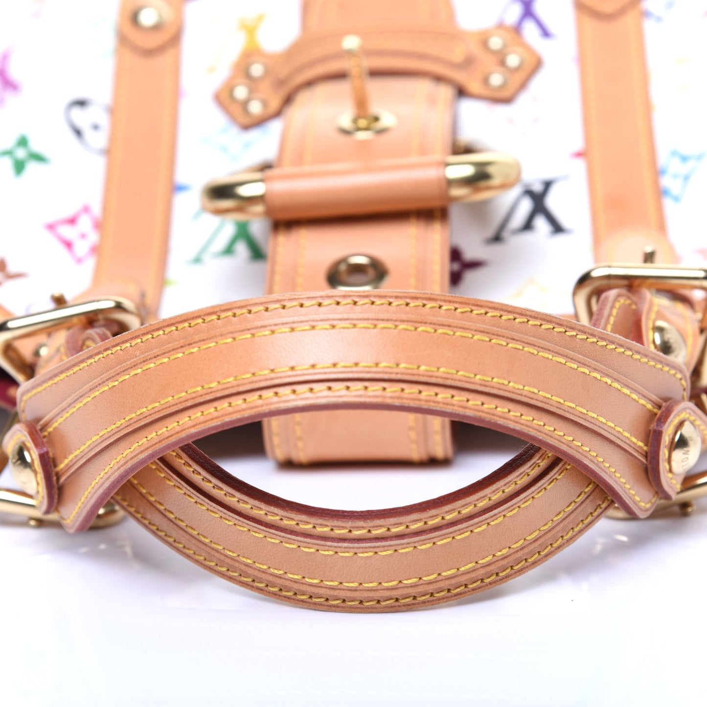 Monogram Multicolor Theda GM White