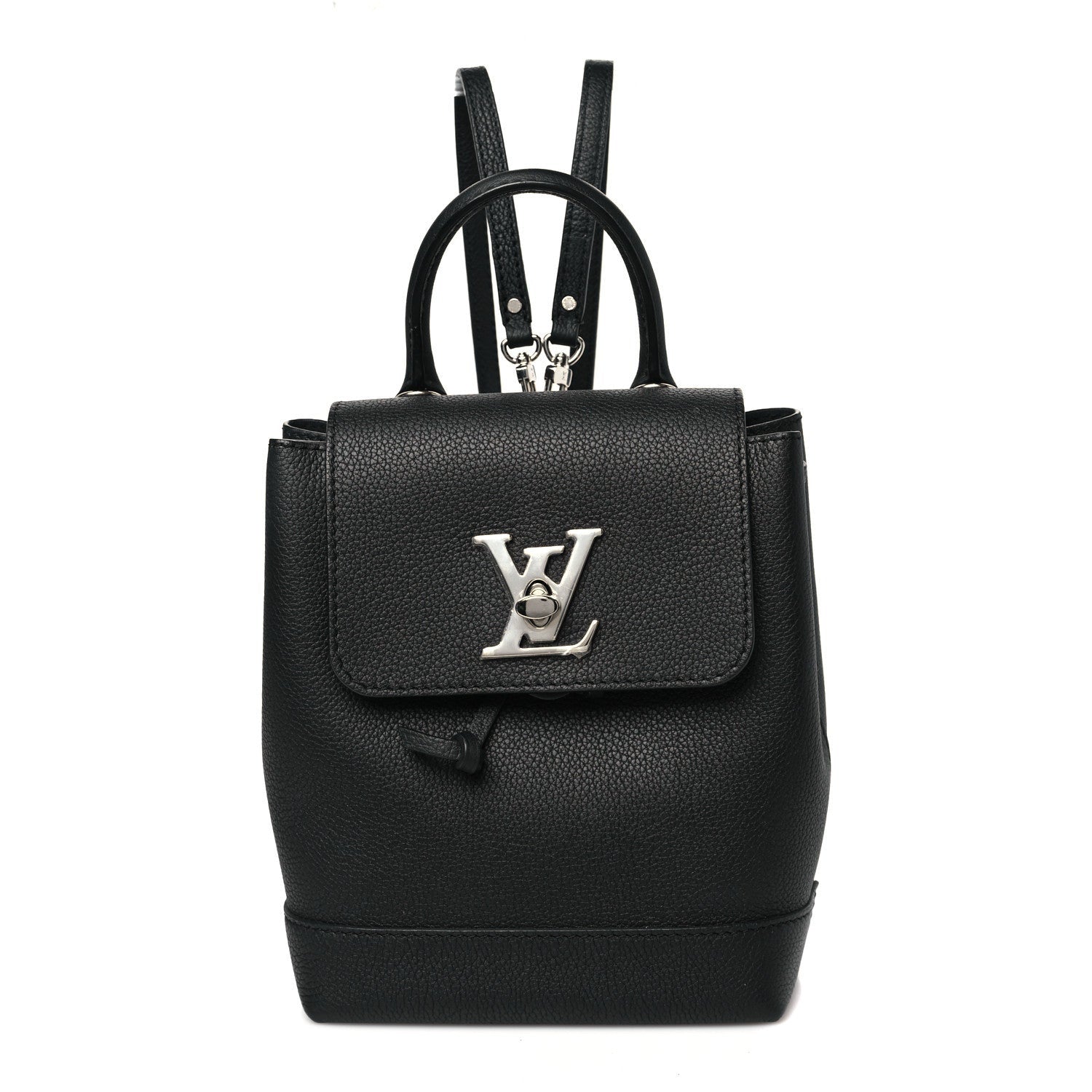 Louis Vuitton Calfskin Lockme Backpack Black 1 of 7
