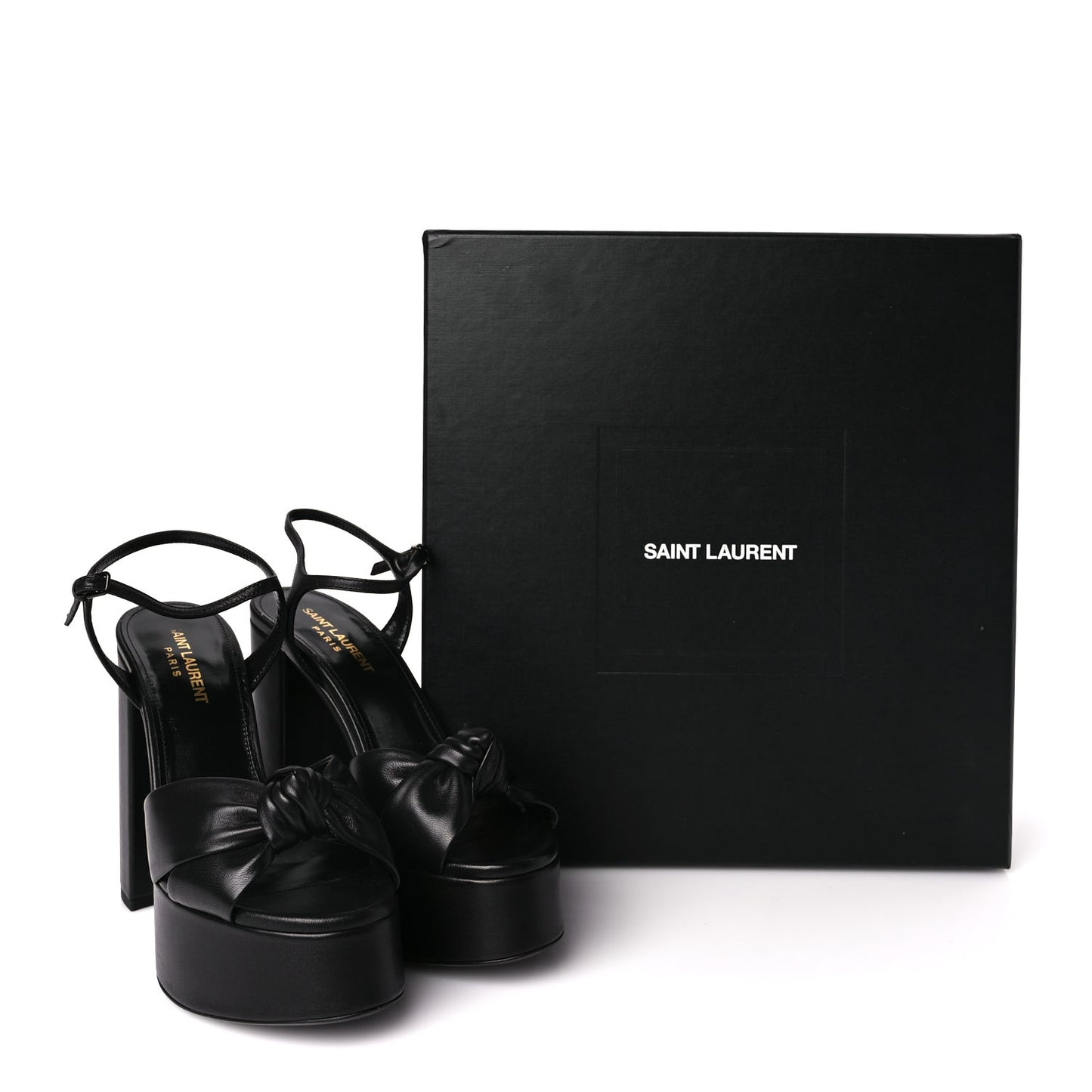 Vendome Bianca 85 Platform Sandals 37 Black