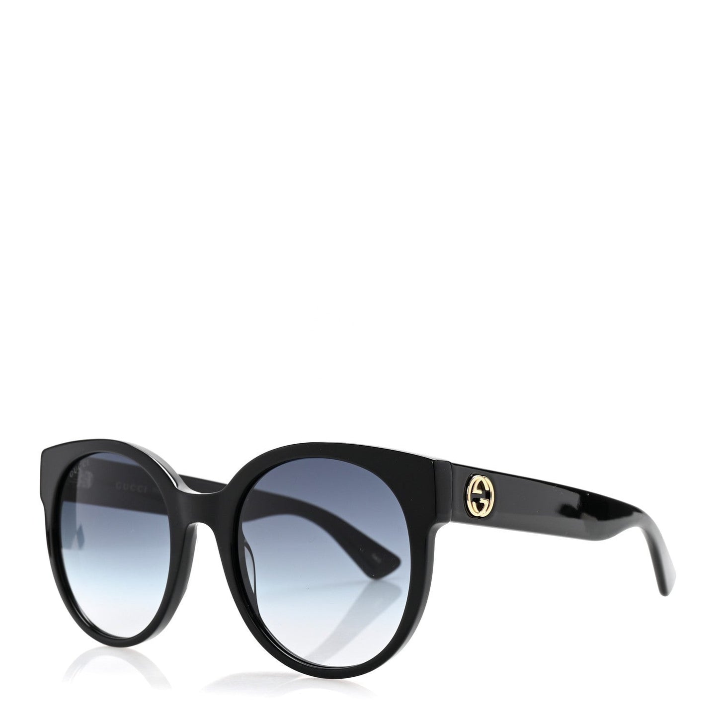 Acetate Round Sunglasses GG0035SN Black