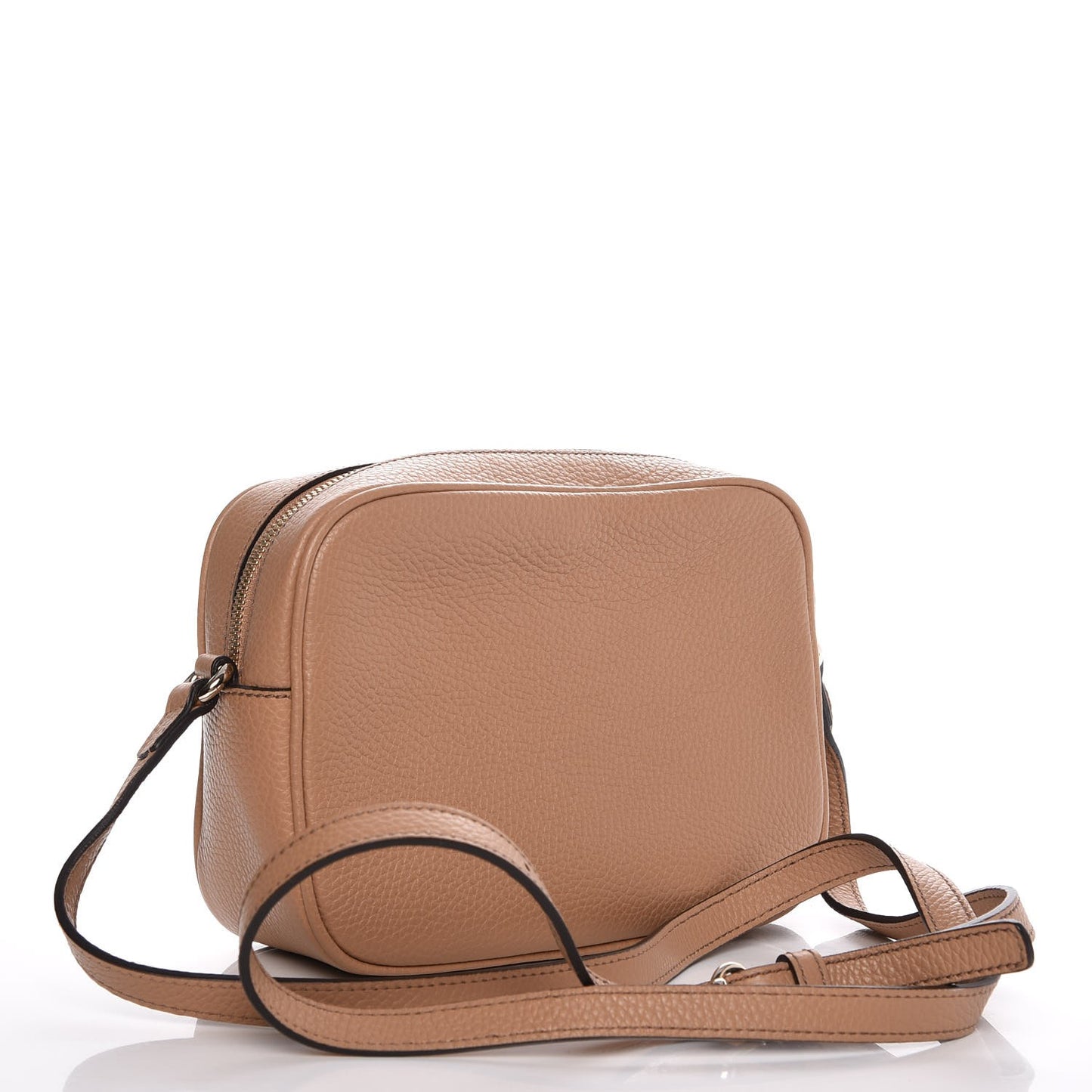 Pebbled Calfskin Small Soho Disco Bag Rose Beige