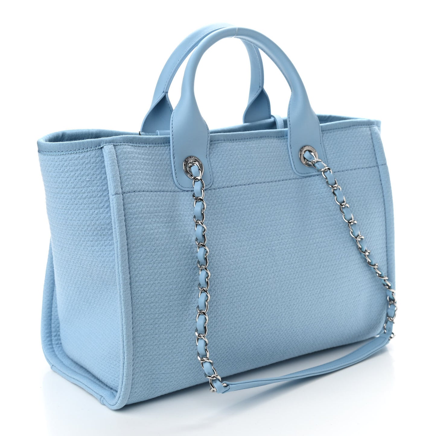 Mixed Fibers Small Deauville Tote Light Blue