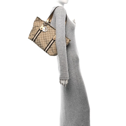 Gucci Monogram Medium Jolicoeur Tote Metallic 2 of 10