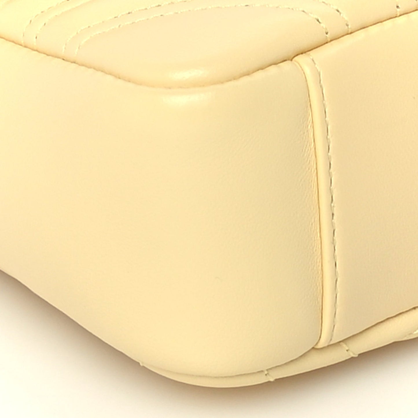 Lambskin Matelasse Small GG Marmont Shoulder Bag  Yellow