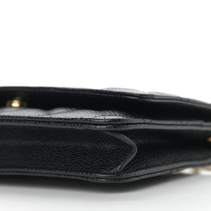 Chanel Caviar Quilted Wallet On Chain WOC Black 10 of 11