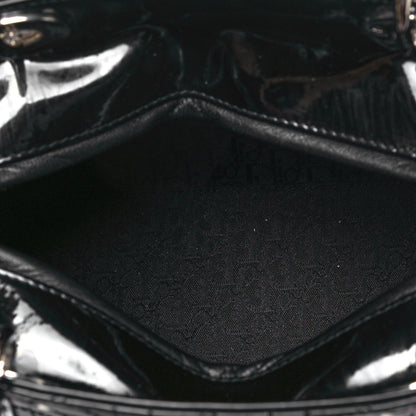 Christian Dior Patent Cannage Stitched Medium Lady Dior Black 5 of 13