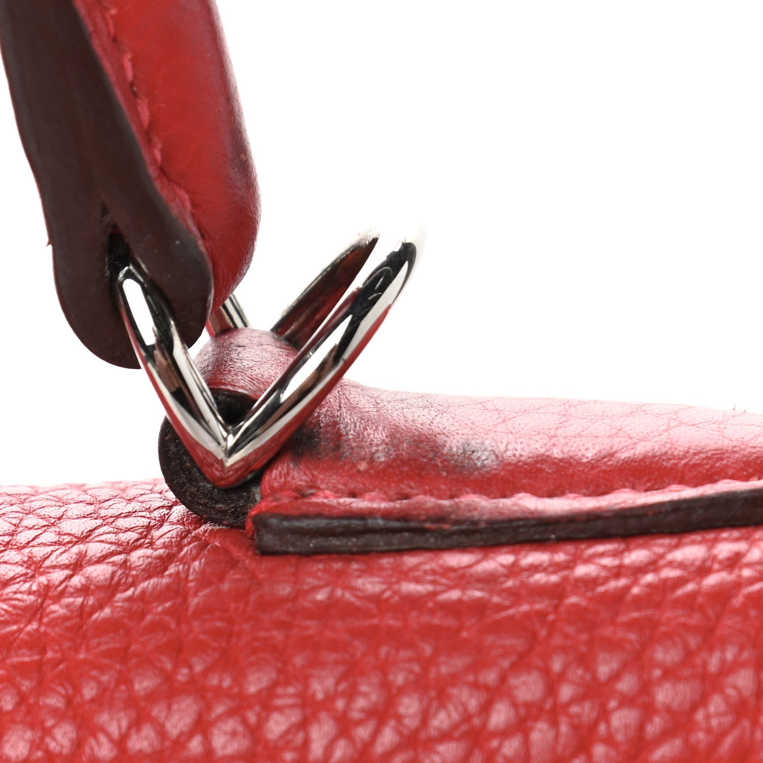 Hermes Taurillon Clemence Retourne Kelly 35 Rouge Casaque 8 of 15