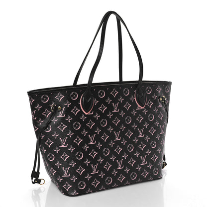 Louis Vuitton Monogram Fall For You Neverfull MM Black 3 of 8