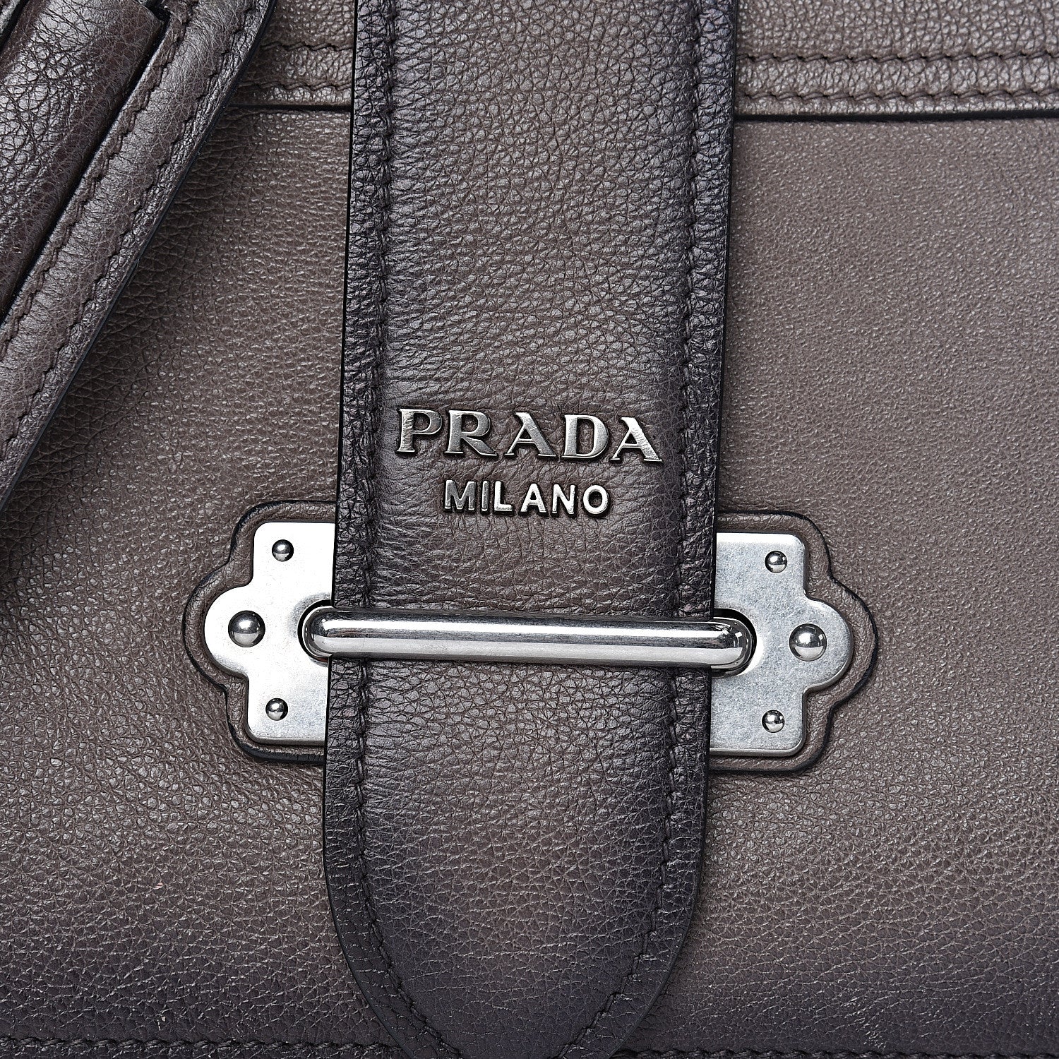 Prada Glace Calfskin Sfumata Cahier Bag Argilla Astrale 20 of 20