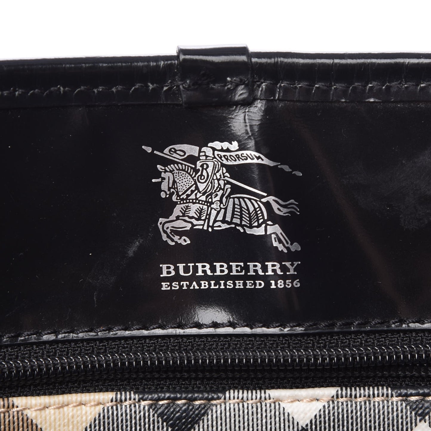 Nova Check Large Nickie Tote Black