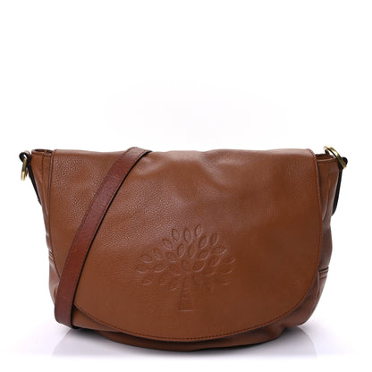 Mulberry Grained Calfskin Effie Satchel Oak 1 of 9
