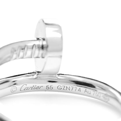 Cartier 18K White Gold Juste Un Clou Ring 55 7.25 4 of 5