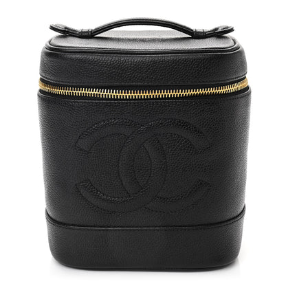 Chanel Caviar Vanity Cosmetic Case Black 1 of 8