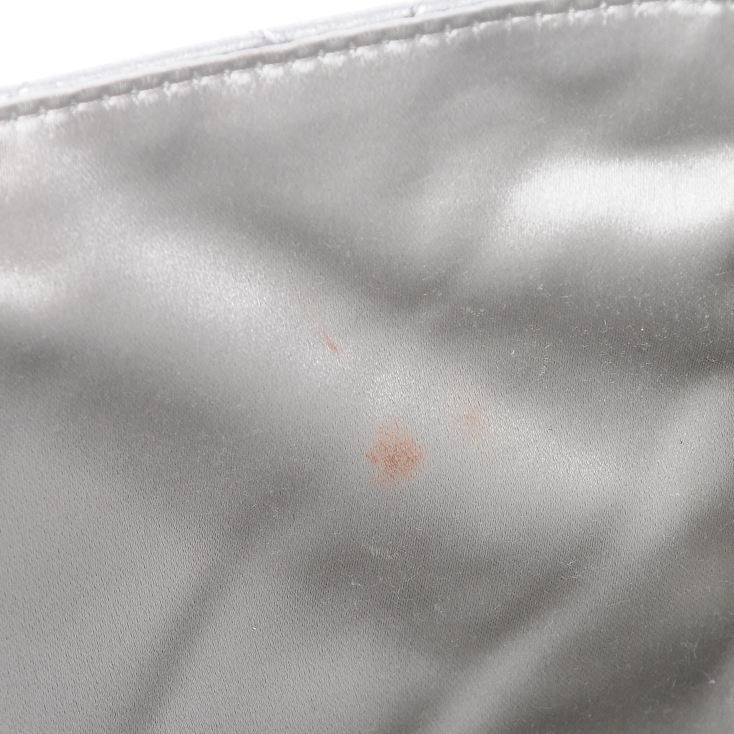 Chanel Metallic Lambskin Quilted Medium Leo Lion Flap Clutch Silver 8 of 8