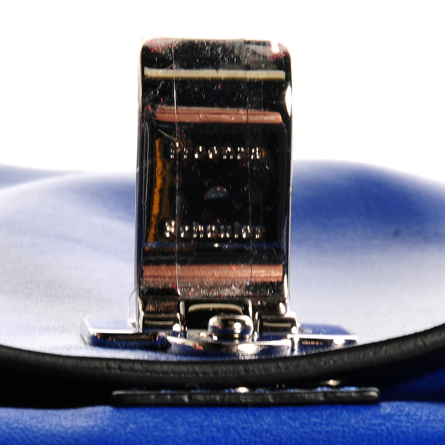 Leather Double Sided PS Courier Bag Royal Blue Veruca Salt