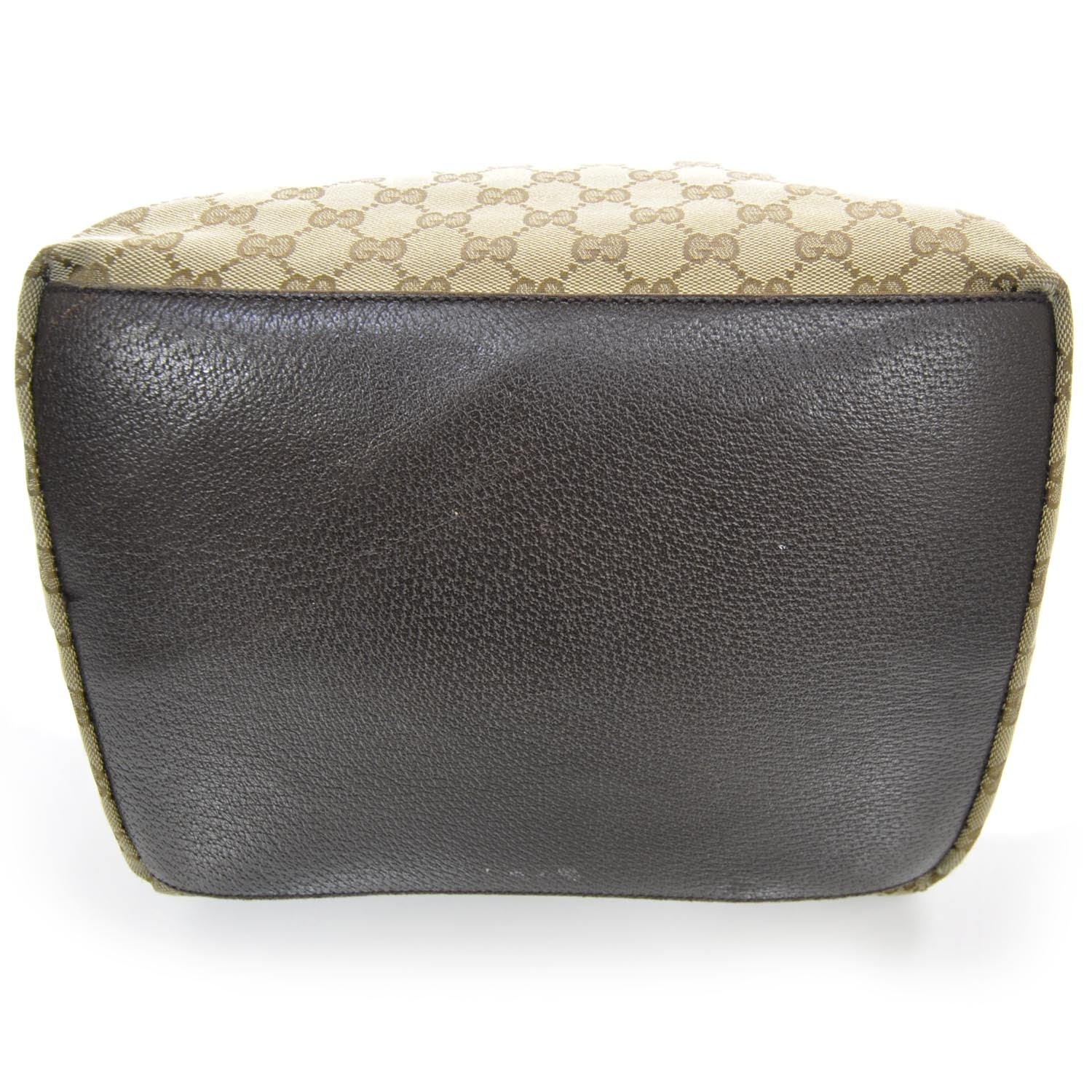 Gucci GG Monogram Large Web Handle Vertical Tote Dark Brown 4 of 10