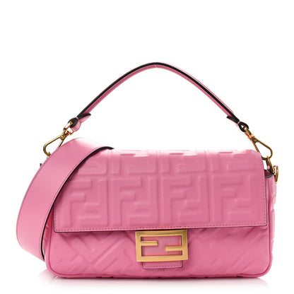 Fendi Nappa FF 1974 Embossed Baguette Lollypop 1 of 8