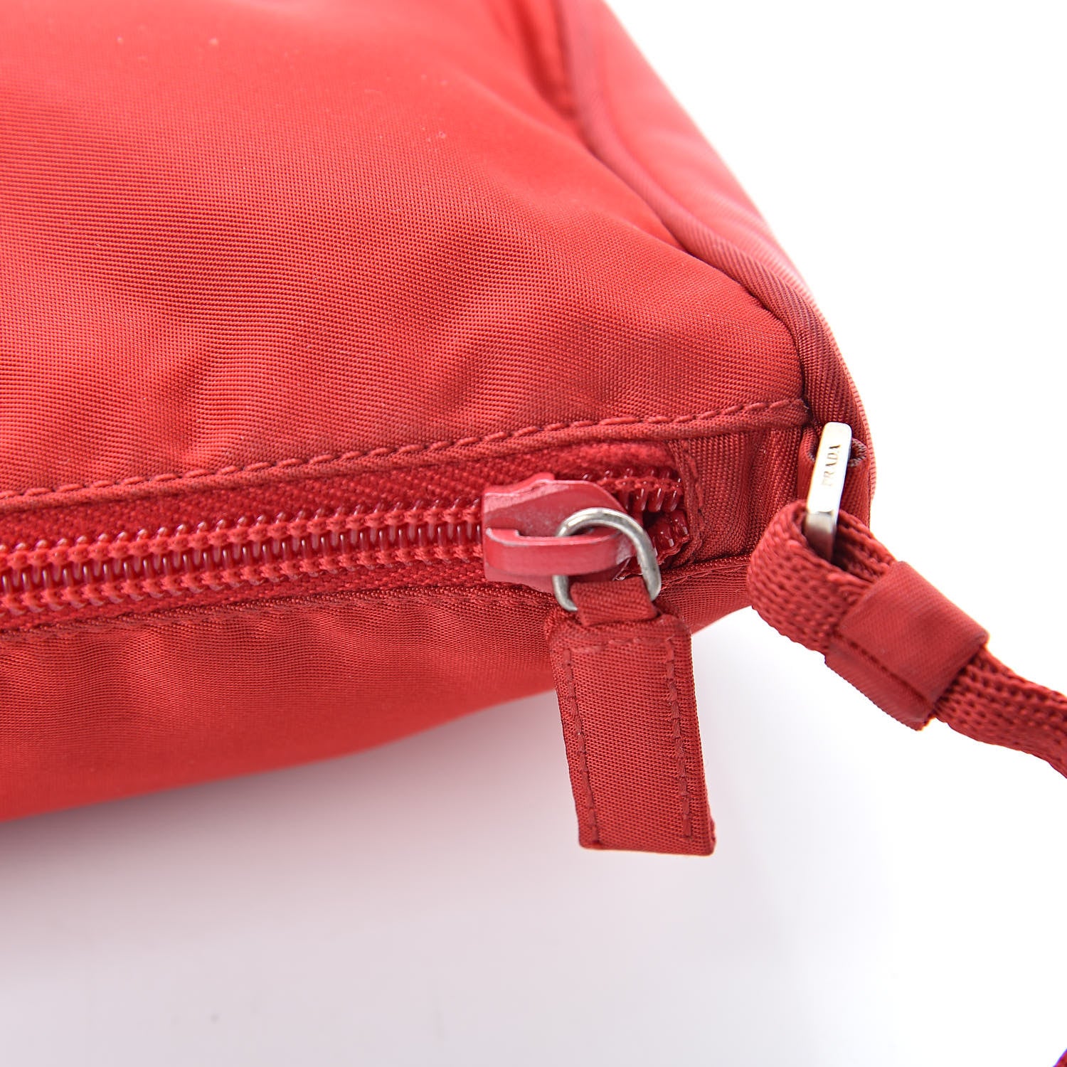 Prada Tessuto Nylon Pochette Bag Rosso 12 of 12