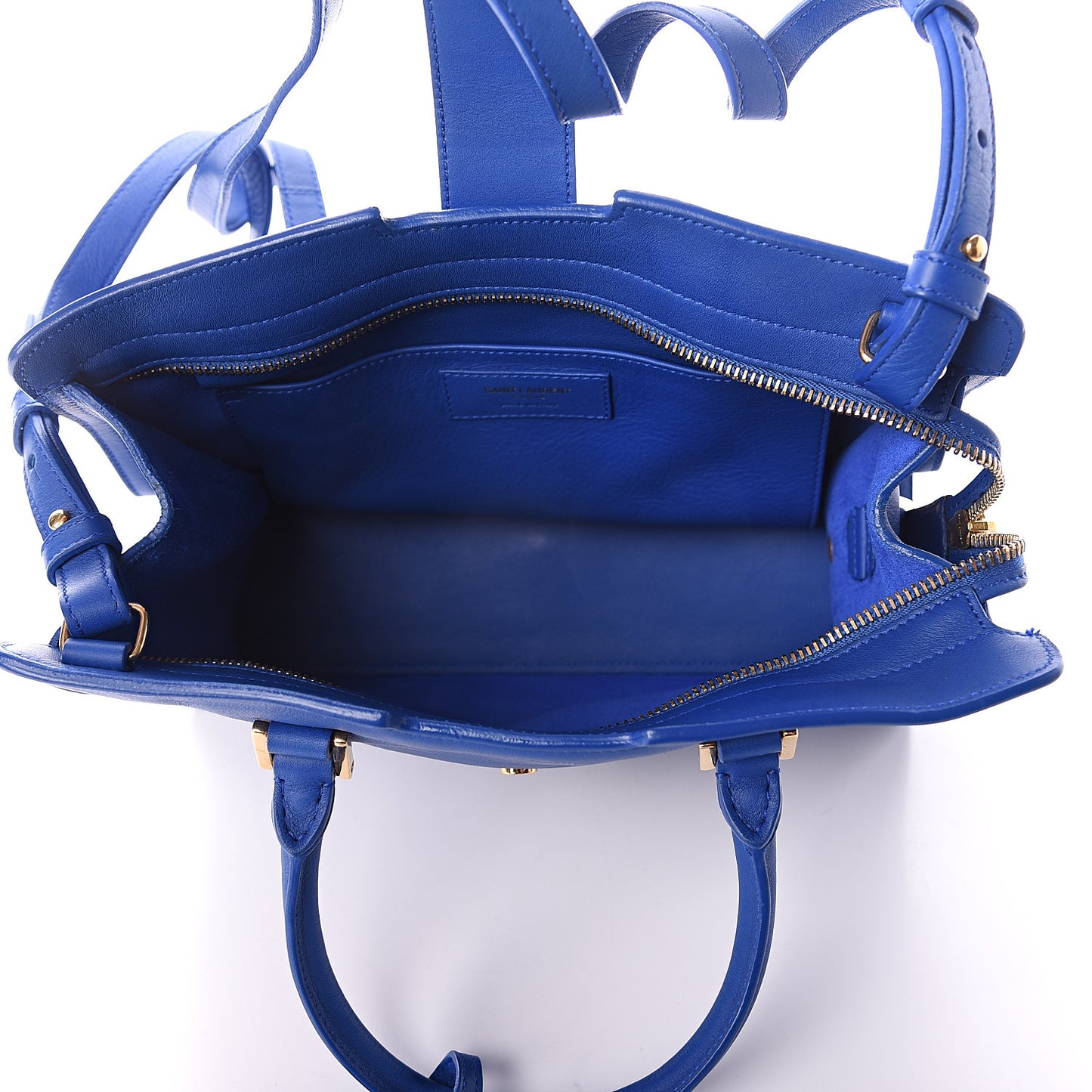 Calfskin Monogram Baby Cabas Blue Majorelle