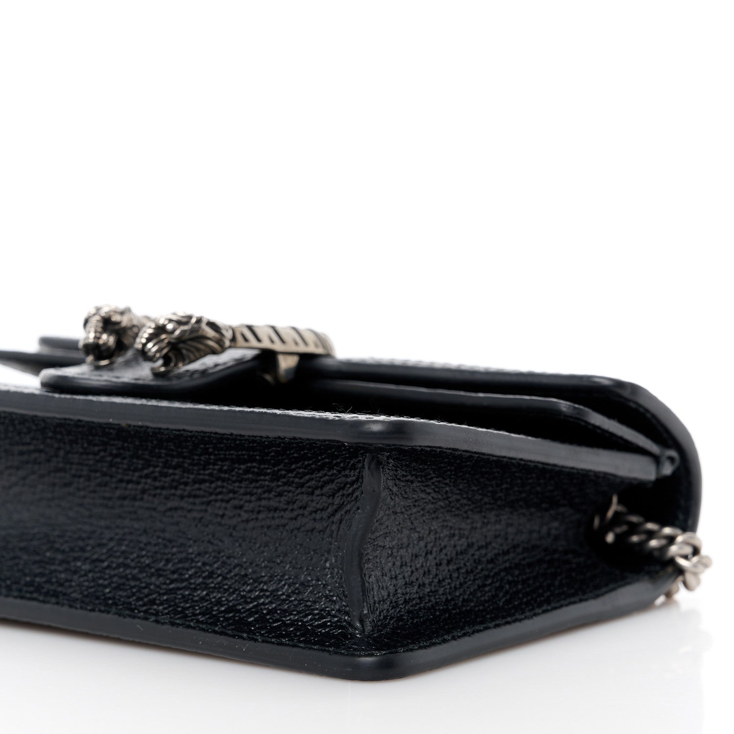 Gucci Jacquard Black Denim GG Monogram Super Mini Dionysus Shoulder Bag Black Ivory 9 of 10