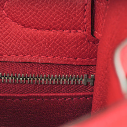 Hermes Epsom Kelly Sellier 32 Rouge Casaque 19 of 25