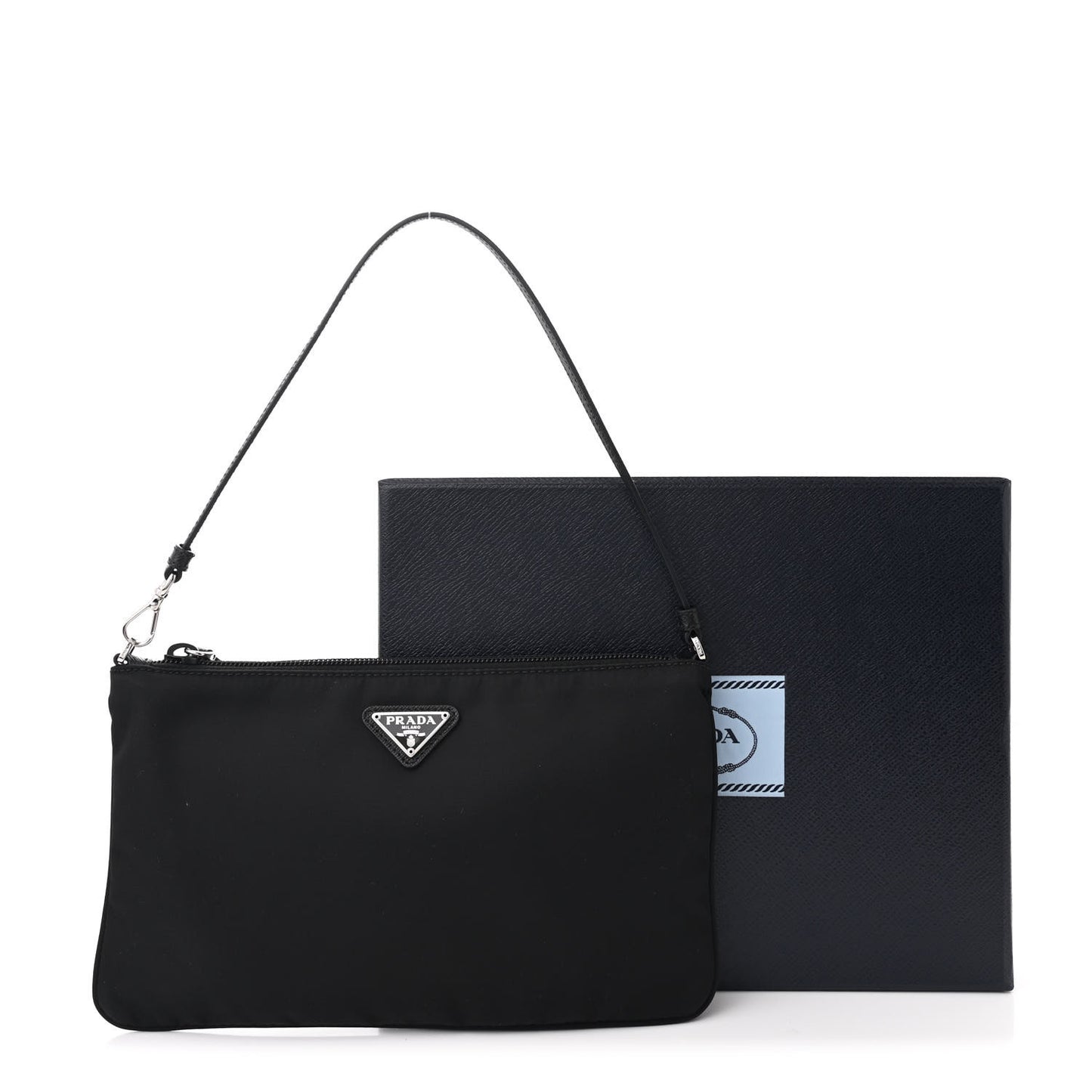 Tessuto Nylon Pochette Bag Black