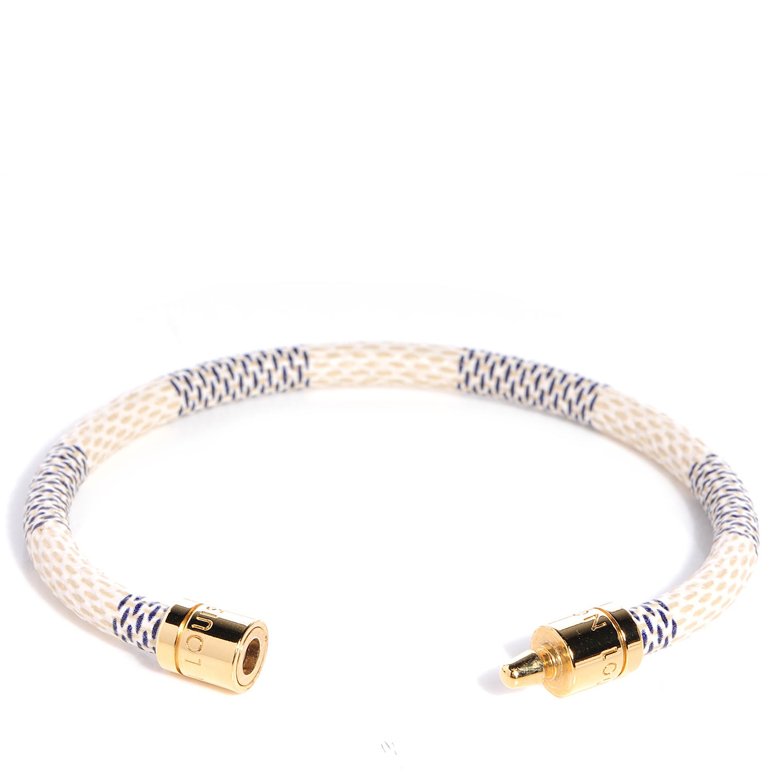 Louis Vuitton Damier Azur Keep It Bracelet 17 3 of 5