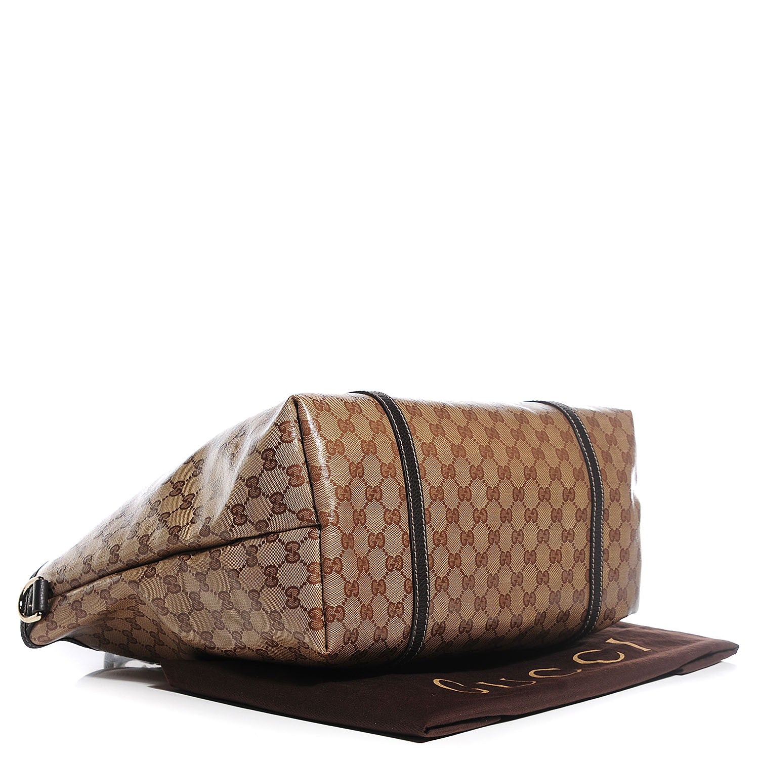 Gucci Crystal Monogram Large Joy Tote Beige Ebony Testa di Moro 4 of 7