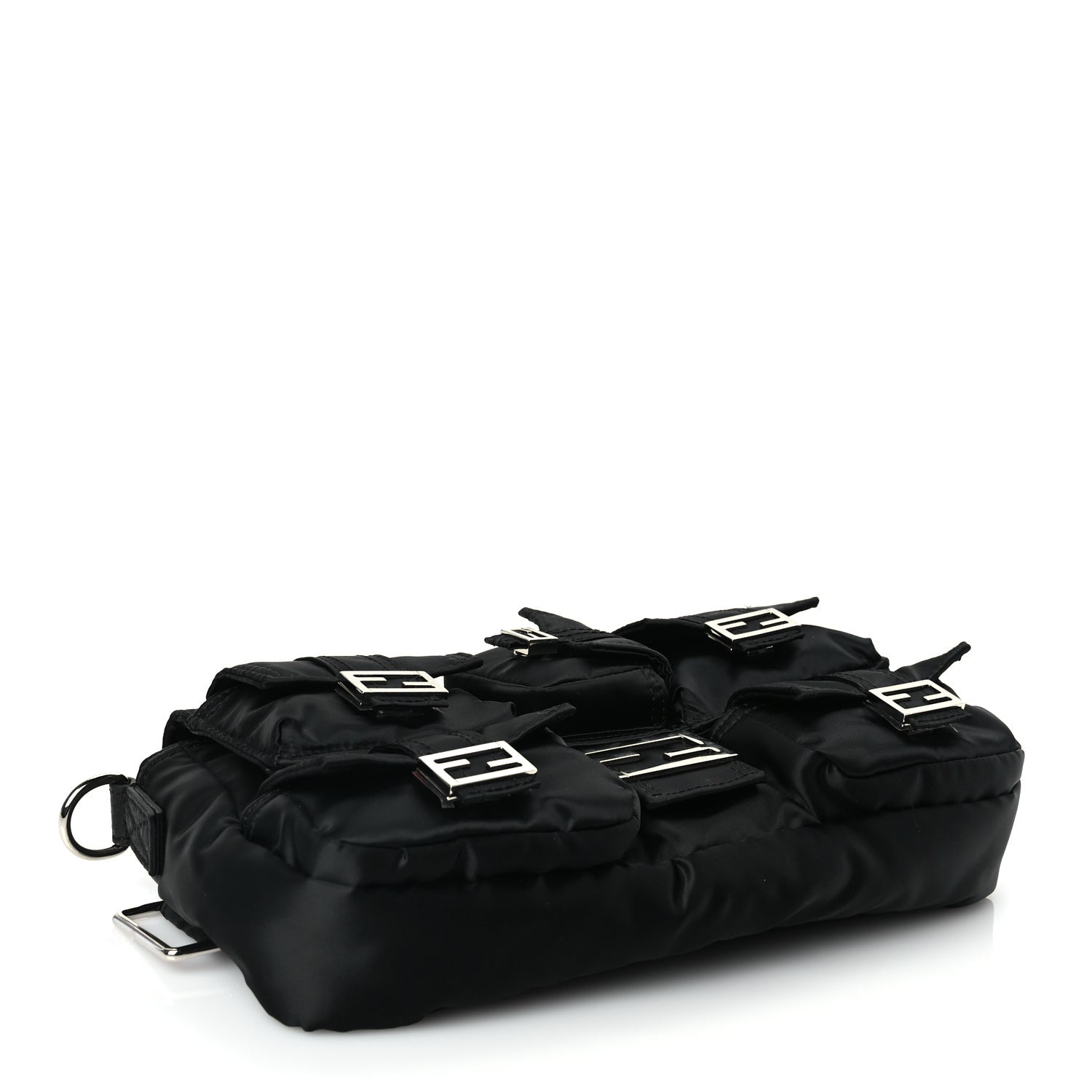 Fendi Econyl Cuoio Romano Multipocket Baguette Black 3 of 8