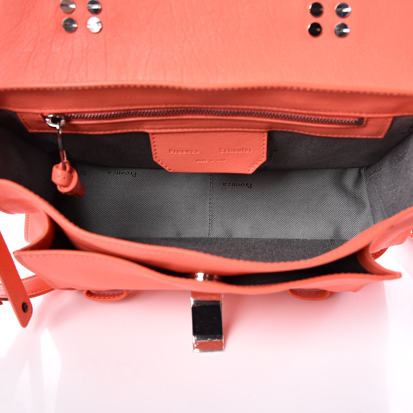 Lambskin Tiny PS1 Satchel Neon Coral