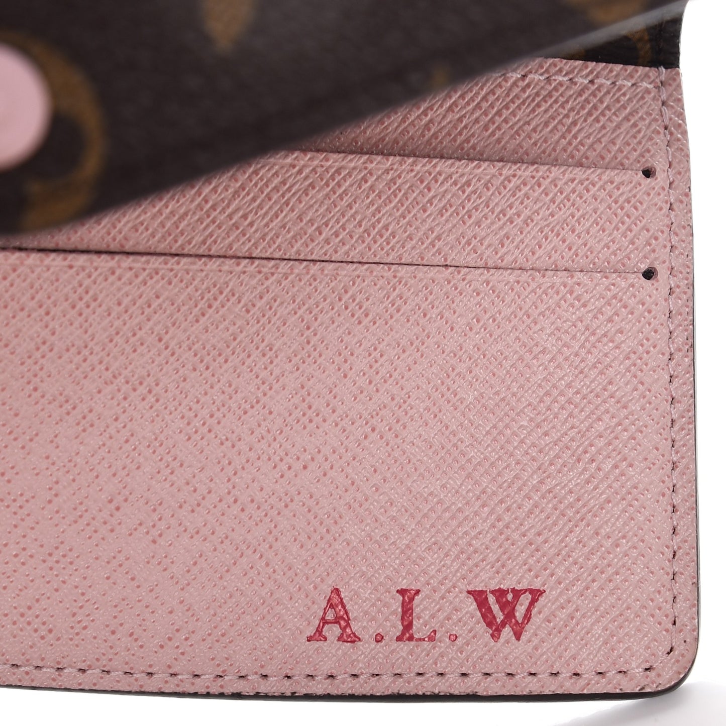 Monogram Josephine Wallet Rose Ballerine