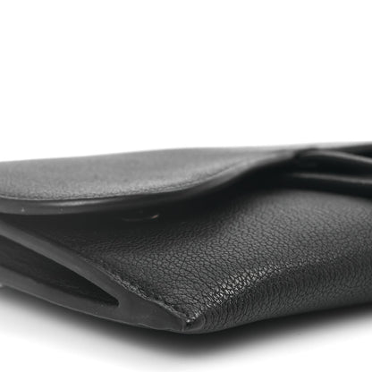 Christian Dior Goatskin Saddle Long Wallet With Chain Black 8 of 10
