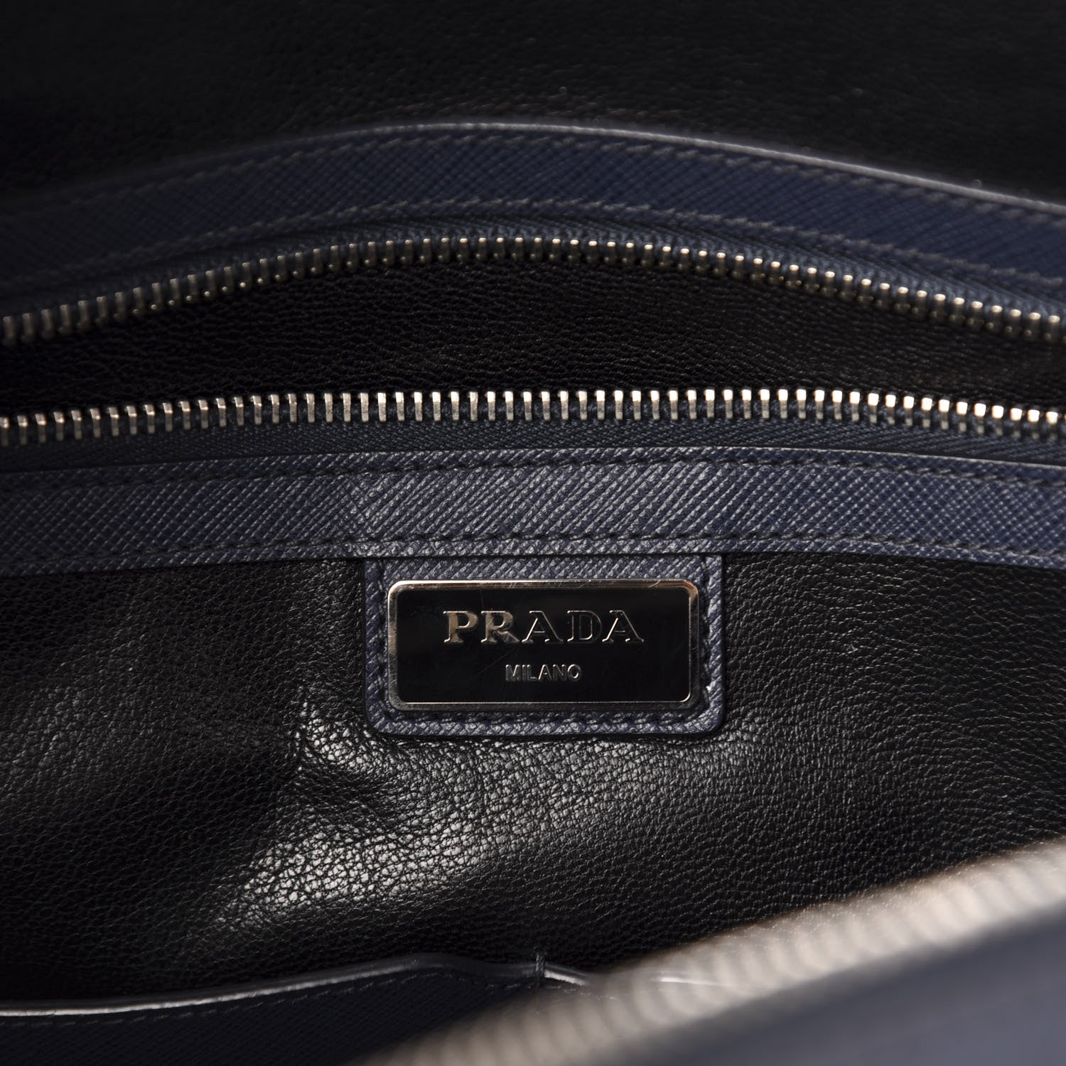 Prada Saffiano Travel Briefcase Baltico 7 of 11