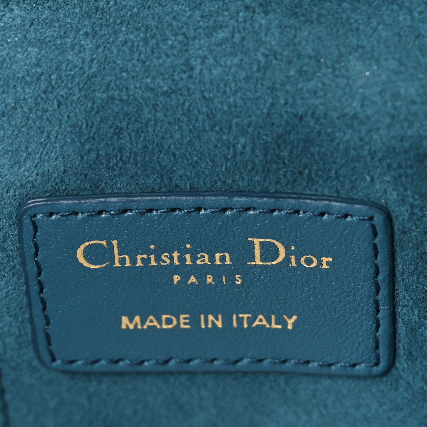 Christian Dior Lambskin Cannage Micro Lady Dior Vanity Case Deep Ocean 6 of 8