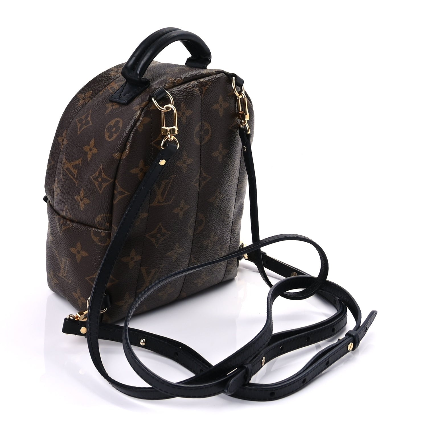 Louis Vuitton Monogram Palm Springs Backpack Mini Black 2 of 8