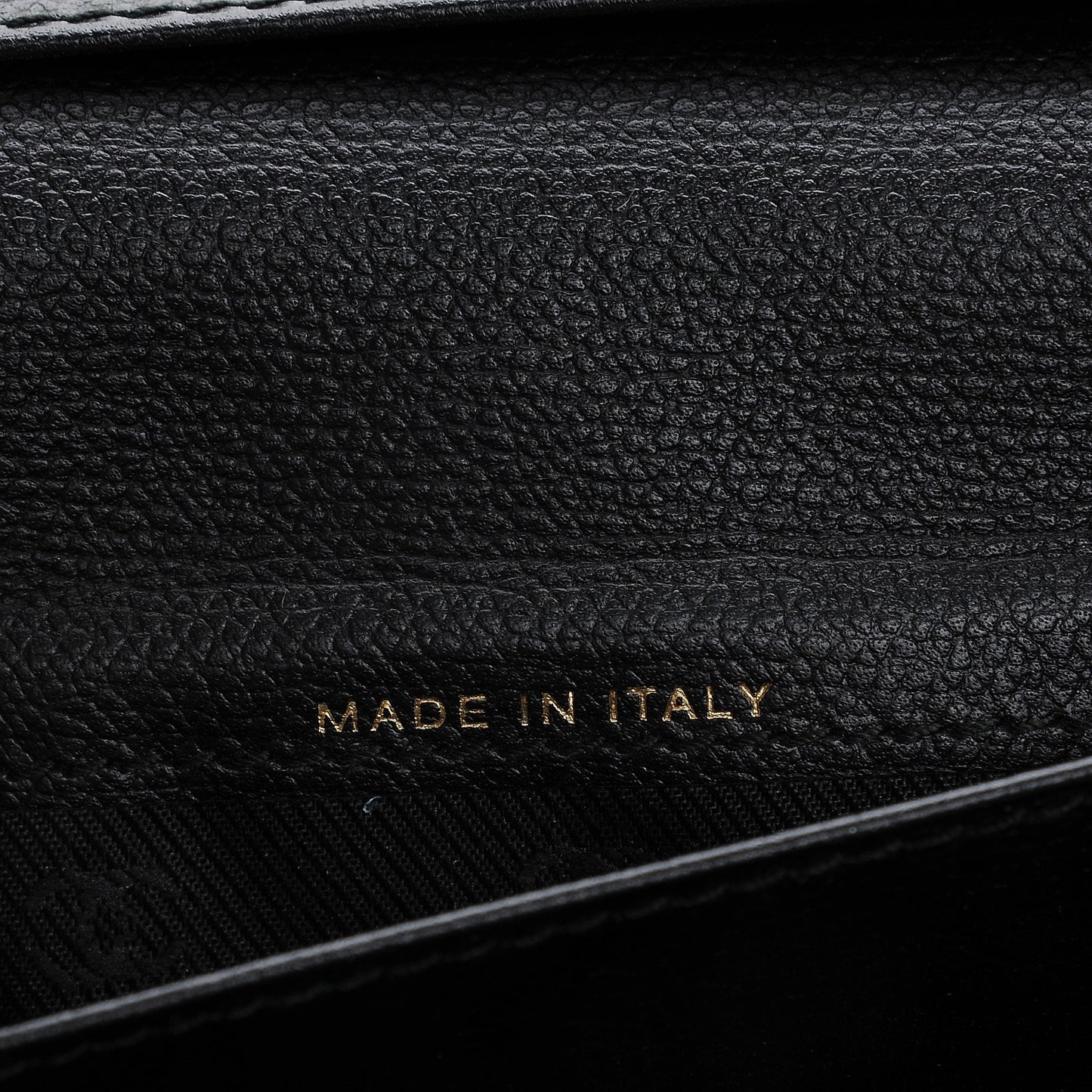 Grained Calfskin CC Button Wallet Black