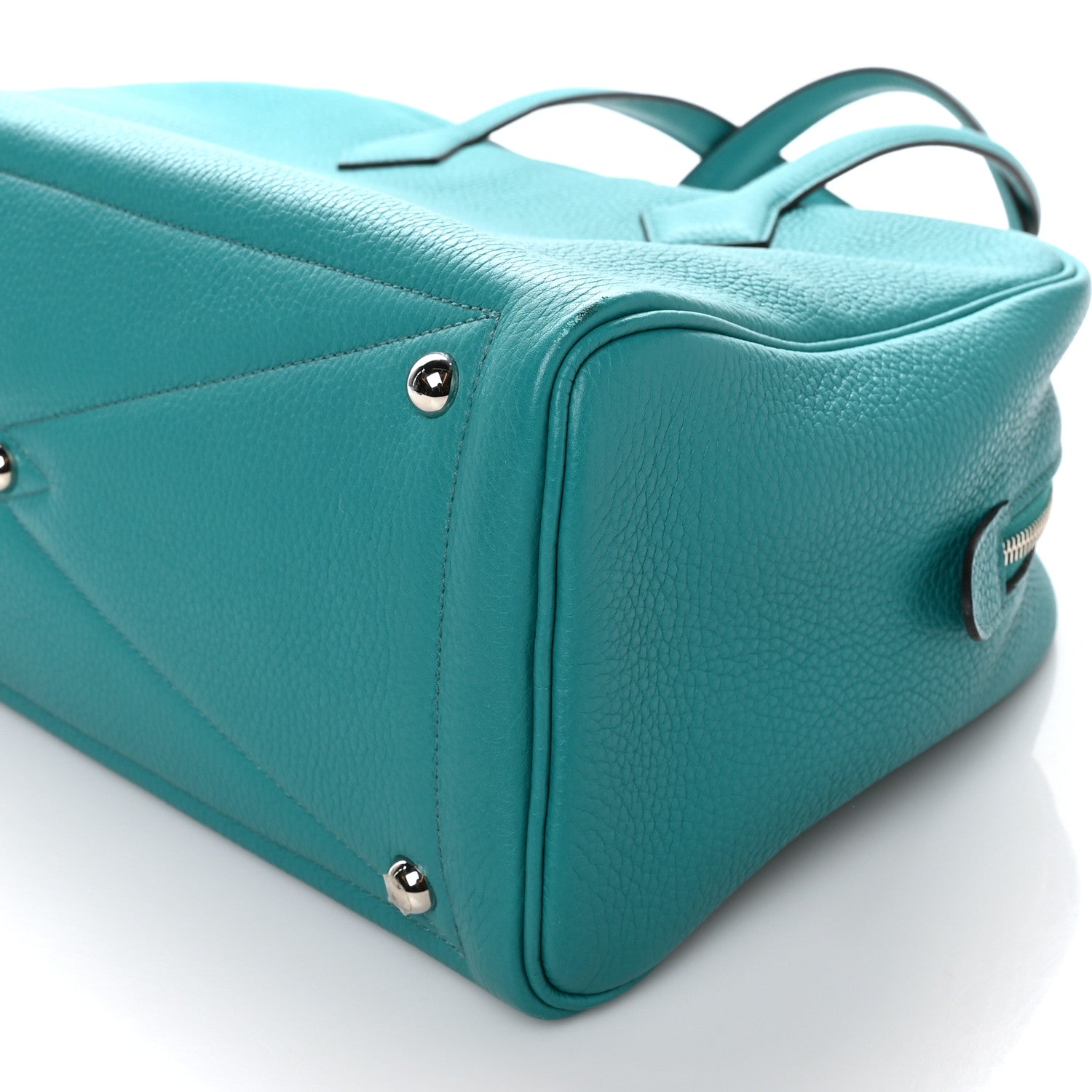 Hermes Taurillon Clemence Victoria II 35 Bleu Paon 10 of 10