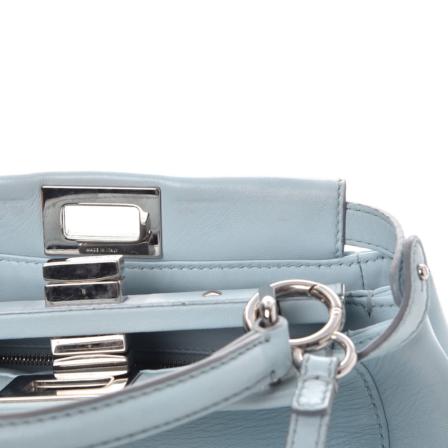 Nappa Mini Peekaboo Iconic Satchel Light Blue