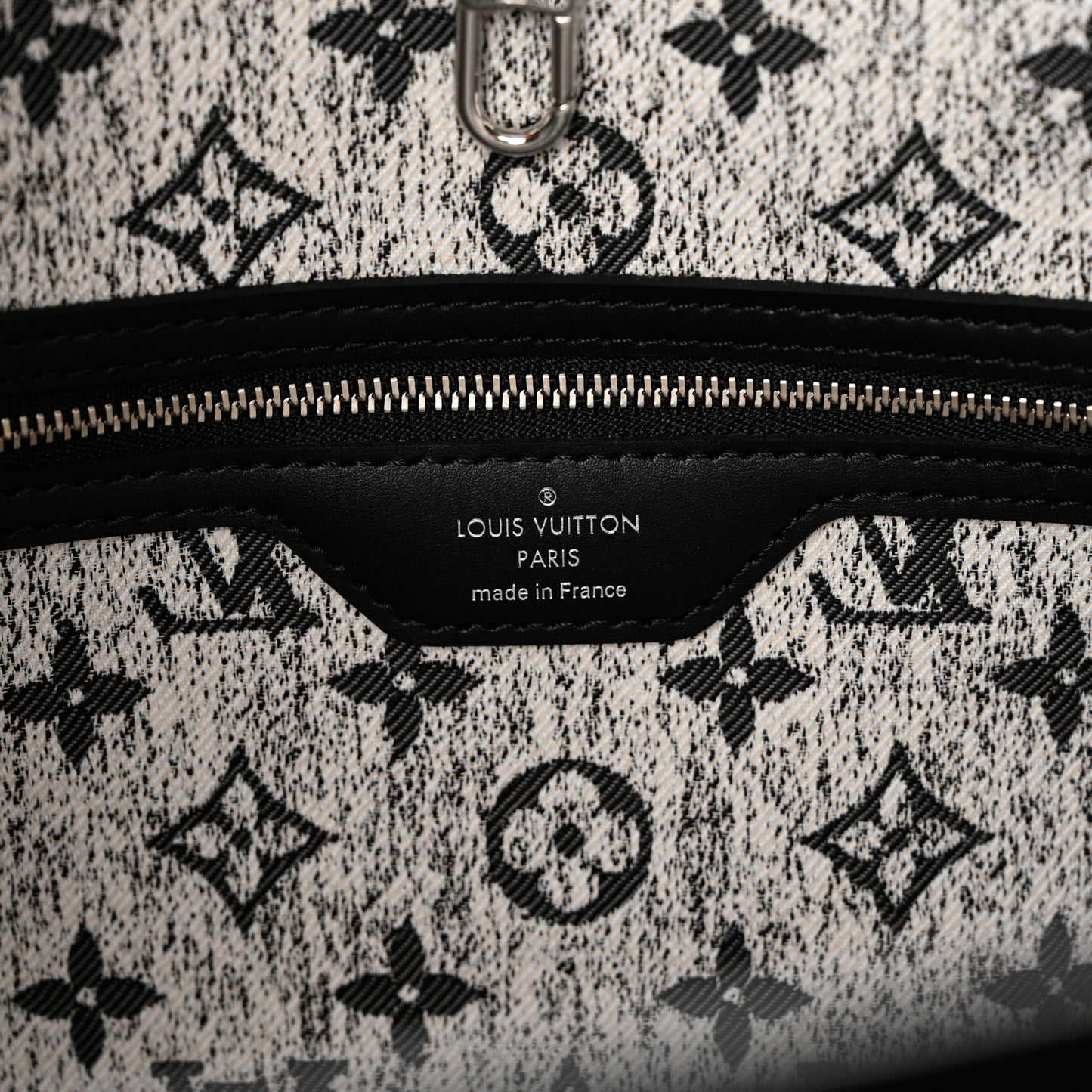 Denim Monogram Jacquard Neverfull MM Grey