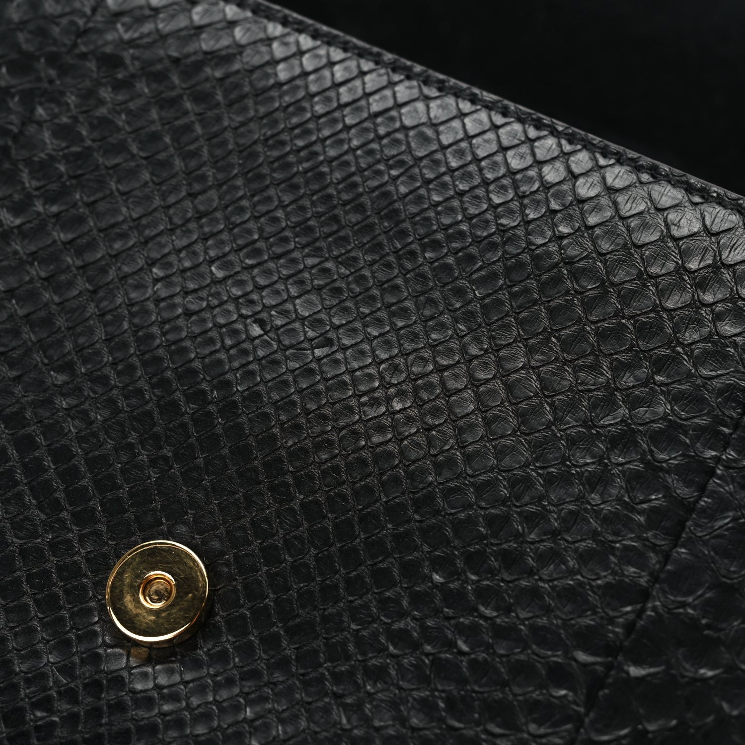 Saint Laurent Snakeskin Medium Classic Monogram Kate Tassel Satchel Black 9 of 9