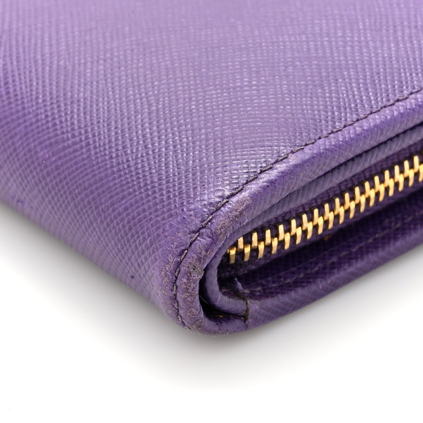 Saffiano Metal Coin Purse Purple