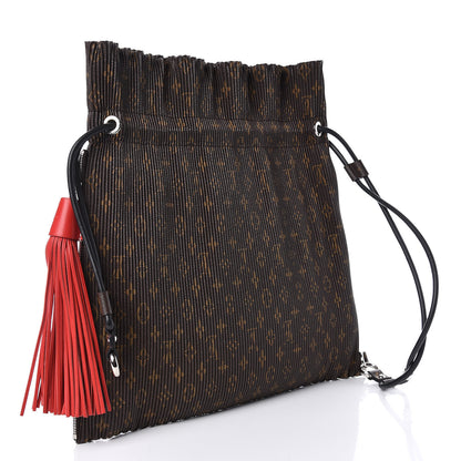 Louis Vuitton Monogram Canvas Pleated Explorer Bag MM 3 of 8