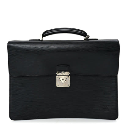Louis Vuitton Epi Robusto 1 Compartment Briefcase  Black 1 of 8