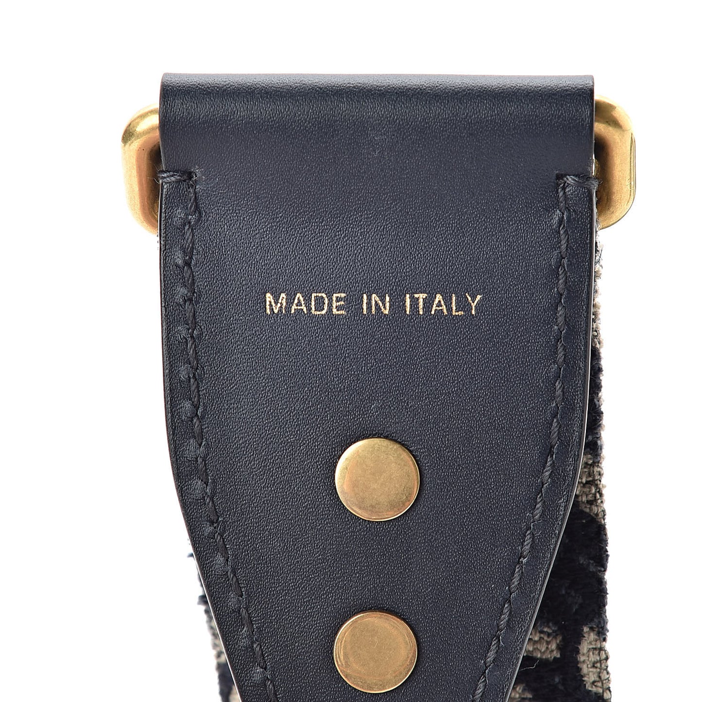 Oblique Studded Shoulder Strap Blue