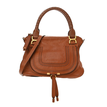 Chloe Calfskin Medium Marcie Satchel Tan 1 of 11