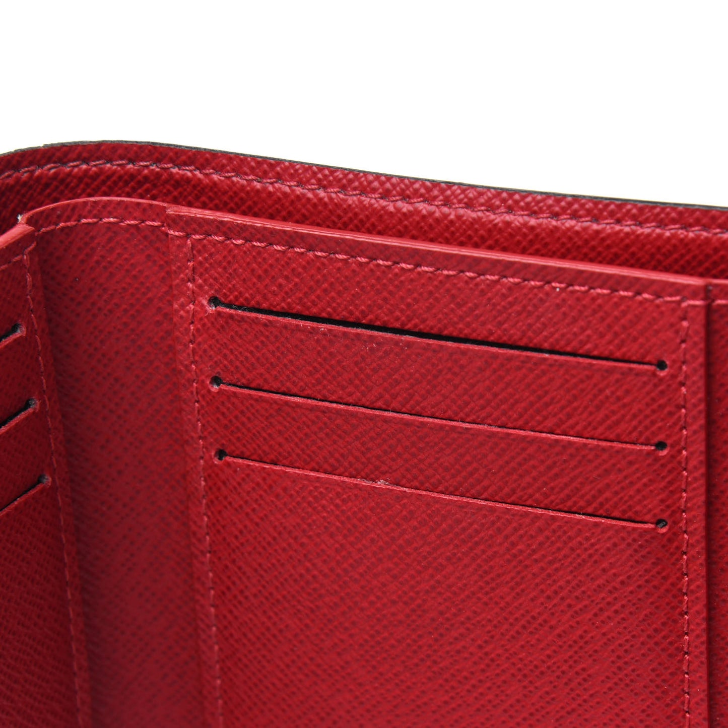 Damier Ebene Victorine Wallet Red