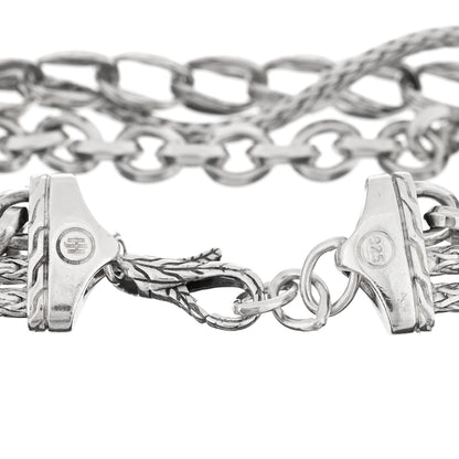 John Hardy Sterling Silver Asli Link Multi Chain Bracelet 3 of 3