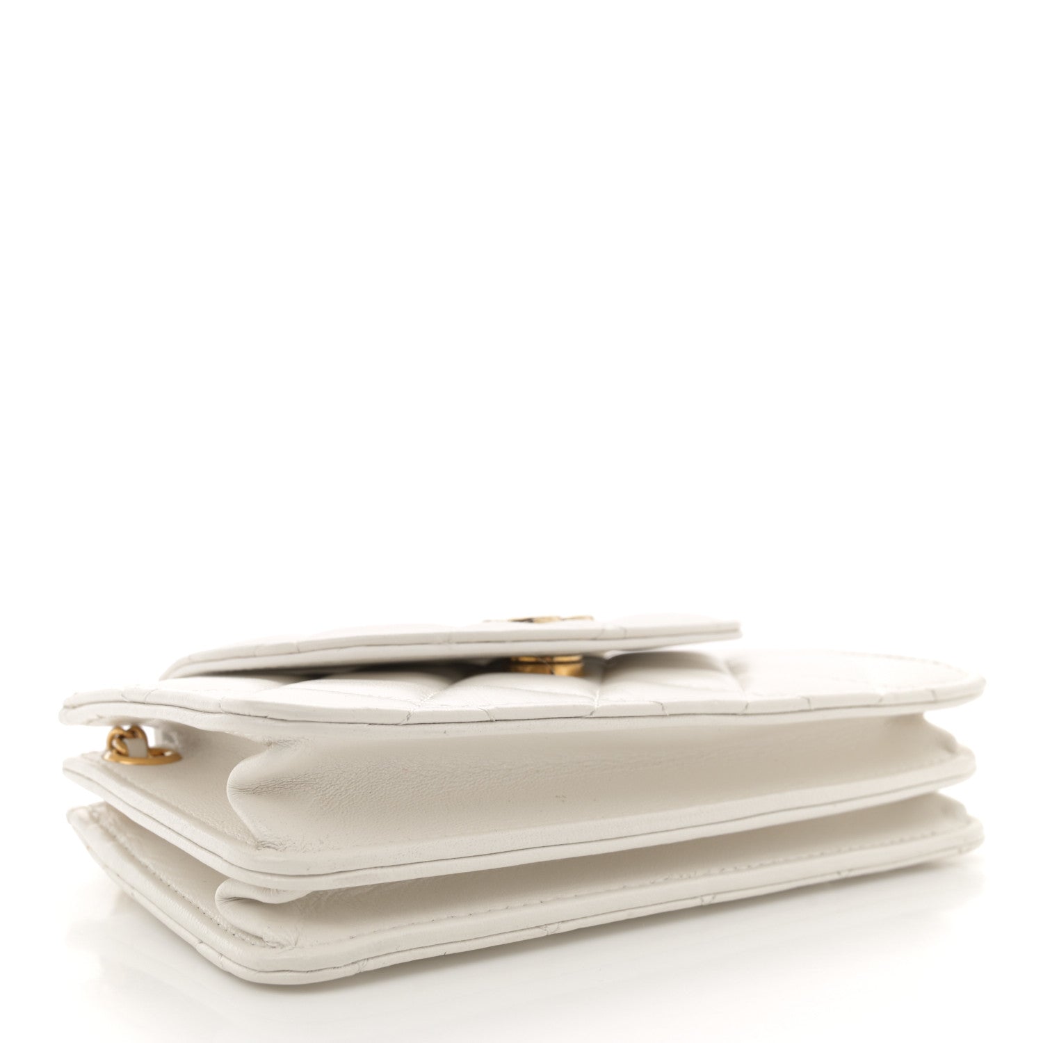 Chanel Quilted Flap With Chain White 4 of 10